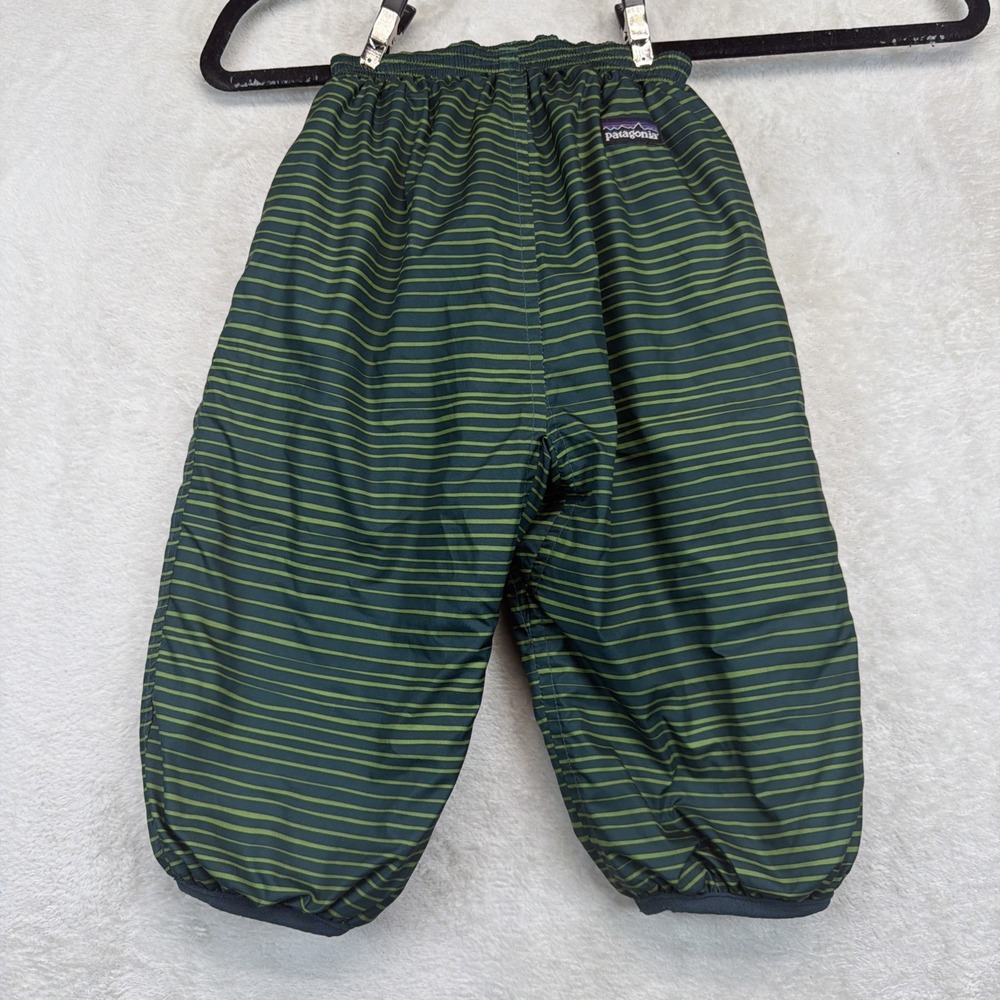 Patagonia Reversible Puff Ball Pants Toddler 2T Green Insulated Snow Ski Kids